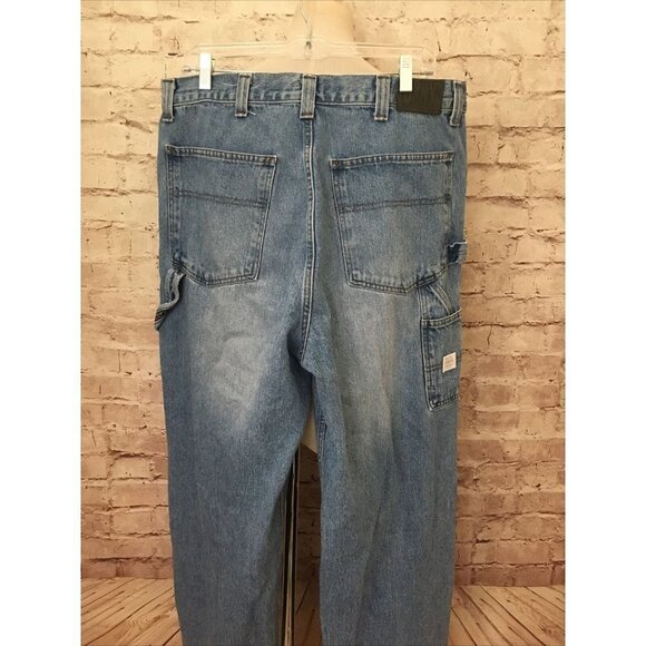 Vintage DKNY 90s Denim Carpenter Jeans 36 x 34 (34 x 33) Medium Wash 100% Cotton - Picture 10 of 11
